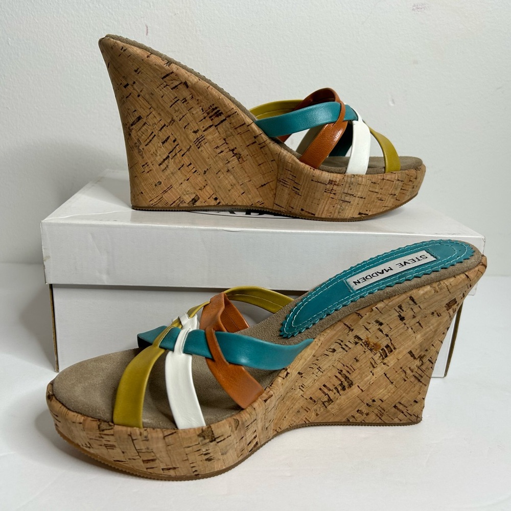 Steve Madden multi color wedge - Kalliee multi Size 7.5
